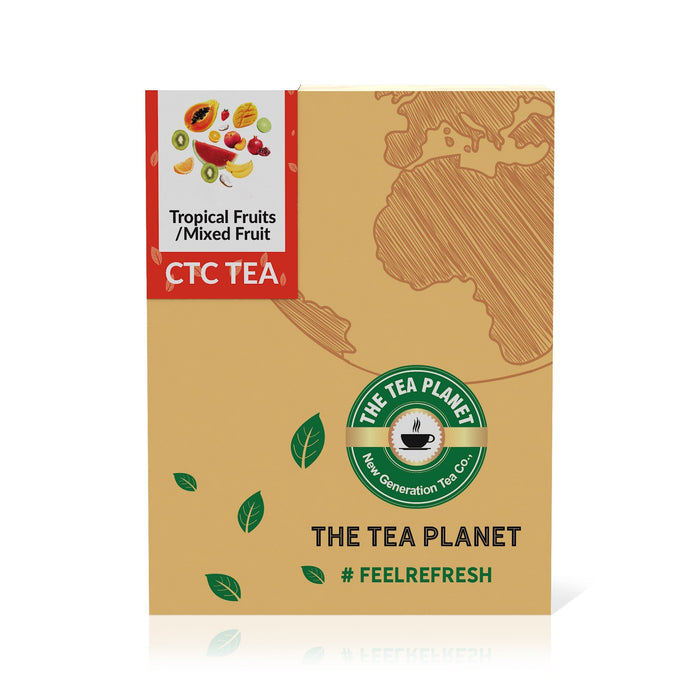 The Tea Planet Tropical Fruits/Mixed Fruit Flavored CTC Tea