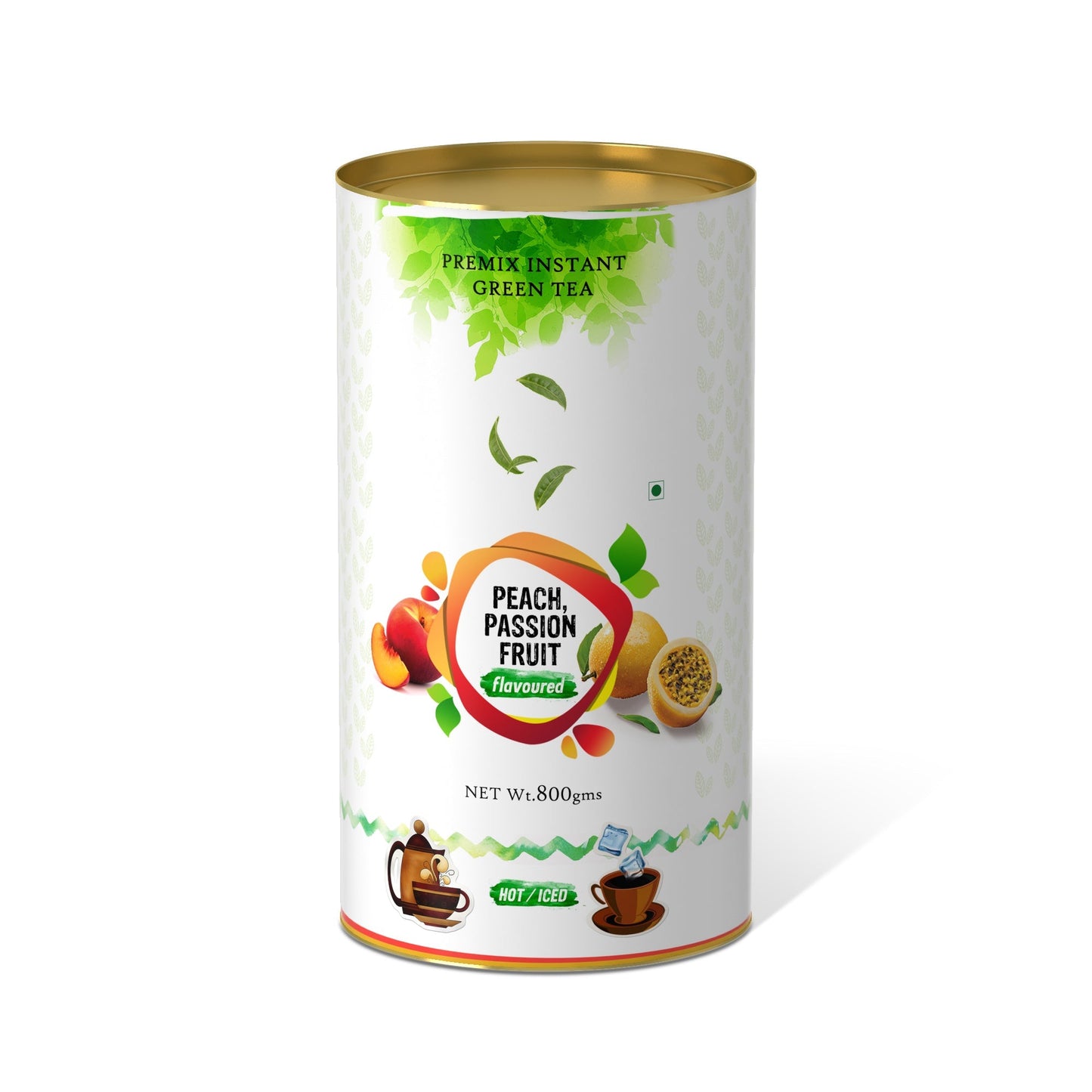 The Tea Planet Peach & Passion Fruit Flavoured Instant Green Tea