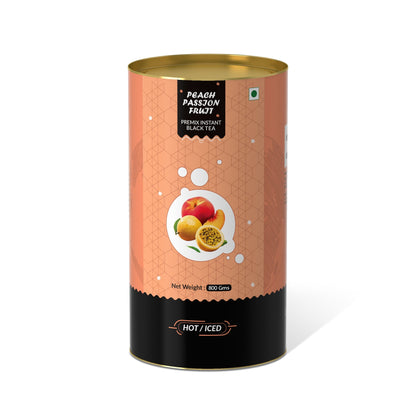 The Tea Planet Peach & Passion Fruit Flavoured Instant Black Tea