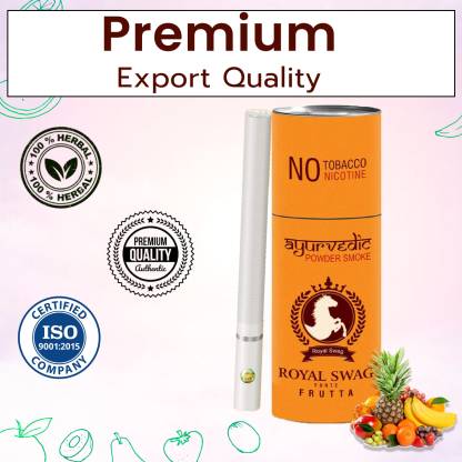 Royal Swag Ayurvedic And Herbal Cigarettes with Shot Helps in Quit Smoking | 20 Sticks in 1 Shot