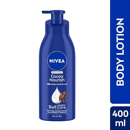 NIVEA Cocoa Nourish Body Lotion with Deep Moisture Serum| 48 H Moisturization