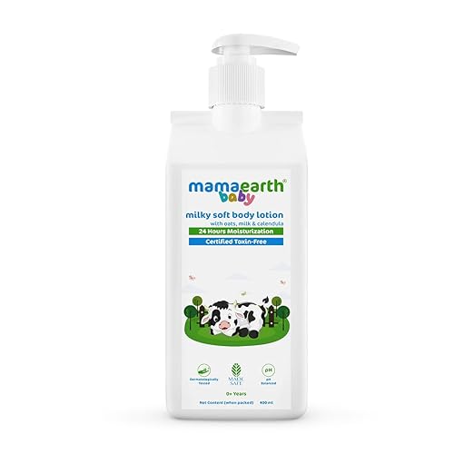 Mamaearth Milky Soft Body Lotion with Oats, Milk & Calendula - PUSHMYCART