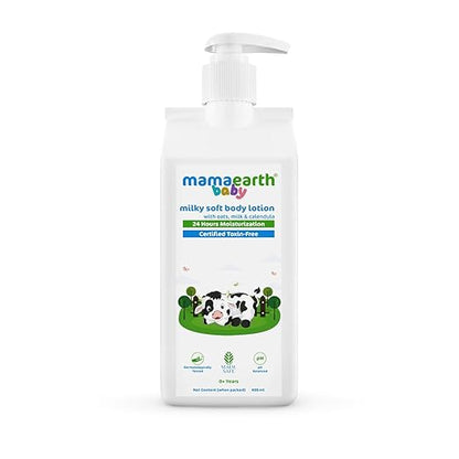 Mamaearth Milky Soft Body Lotion with Oats, Milk & Calendula - PUSHMYCART