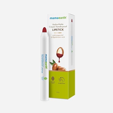 Mamaearth Hydra-Matte Crayon Transferproof Lipstick Berry Red