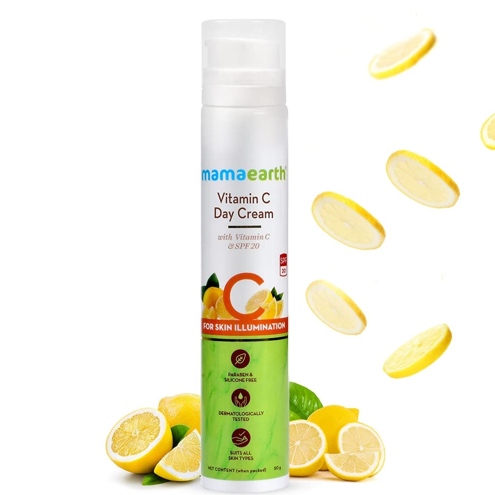 Mamaearth Vitamin C Day Cream with Vitamin C and SPF 20 for Skin Illumination