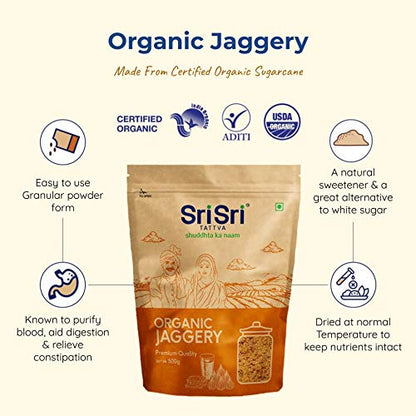 Sri Sri Tattva Organic Jaggery (Powdered Form) - PUSHMYCART