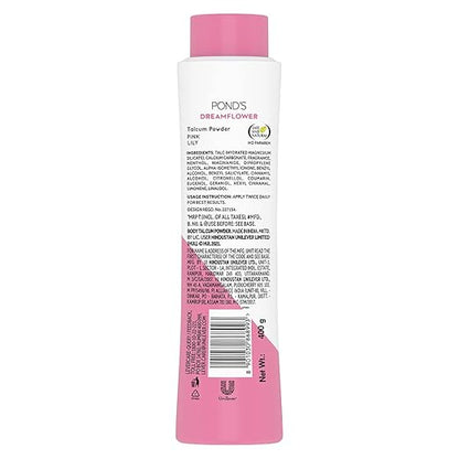 Ponds Dreamflower Pink Lily Fragrant Talcum Powder