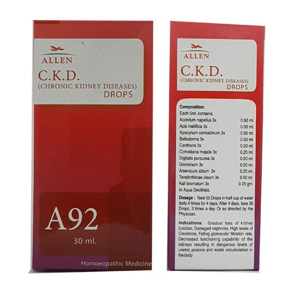 Allen A92 C.K.D.Chronic Kidney Diseases Drop - PUSHMYCART