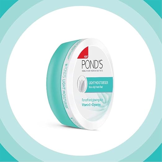 Pond's Light Moisturiser, Non- Oily With Vitamin E And Glycerine, For Soft And Glowing Skin