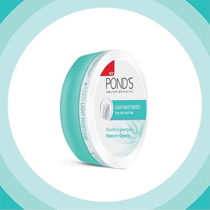 Pond's Light Moisturiser, Non- Oily With Vitamin E And Glycerine, For Soft And Glowing Skin