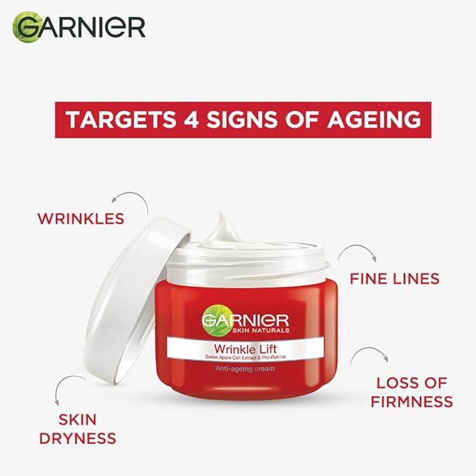 Garnier Skin Naturals Wrinkle Lift Anti-Ageing Cream - PUSHMYCART