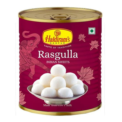 Haldiram's Nagpur Rasgulla Tin | Soft & Spongy