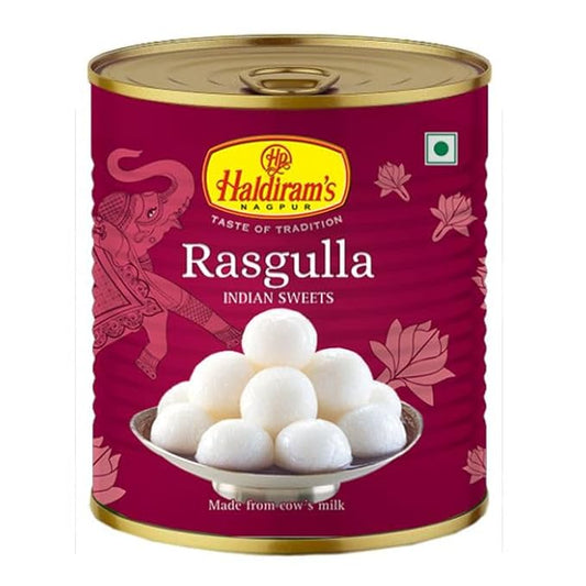 Haldiram's Nagpur Rasgulla Tin | Soft & Spongy