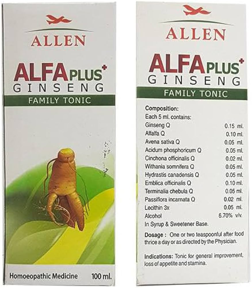 Allen Alfa Plus Ginseng Family Tonic - PUSHMYCART