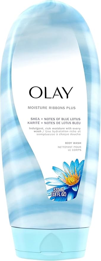 Olay Moisture Ribbons Plus Shea Butter & Blue Lotus Body Wash
