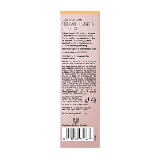 LAKMÉ CC Cream with SPF 30 PA++ - Caramel