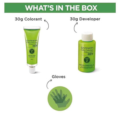 Garnier Color Naturals Creme Riche Men Hair Color - Shade 3 Darkest Brown - PUSHMYCART
