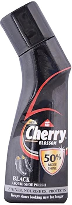 Cherry Blossom Liquid Shoe Polish – Black