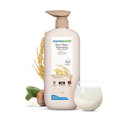 Mamaearth Rice Water Hydrating Body Lotion - PUSHMYCART