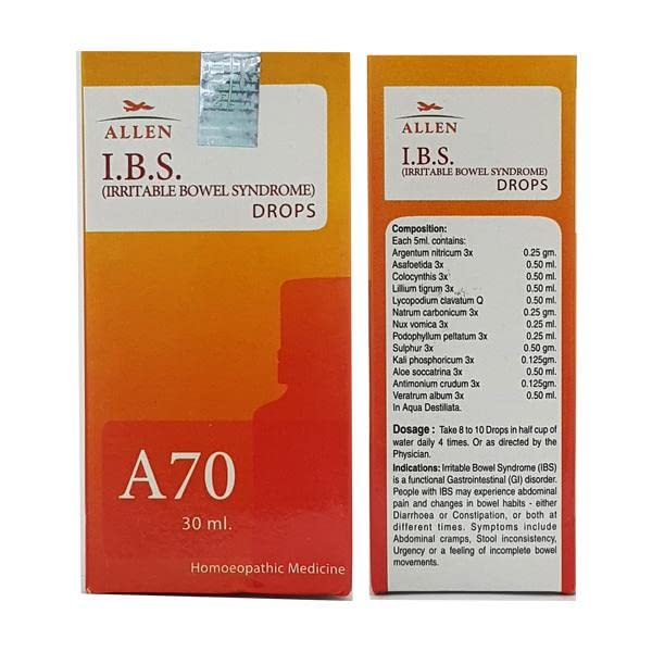 Allen A70 I.B.S.Irritable Bowel Syndrome Drop - PUSHMYCART