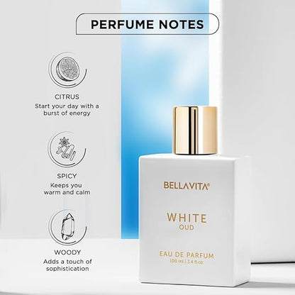 BELLAVITA White Oud Unisex Eau De Parfum Perfume