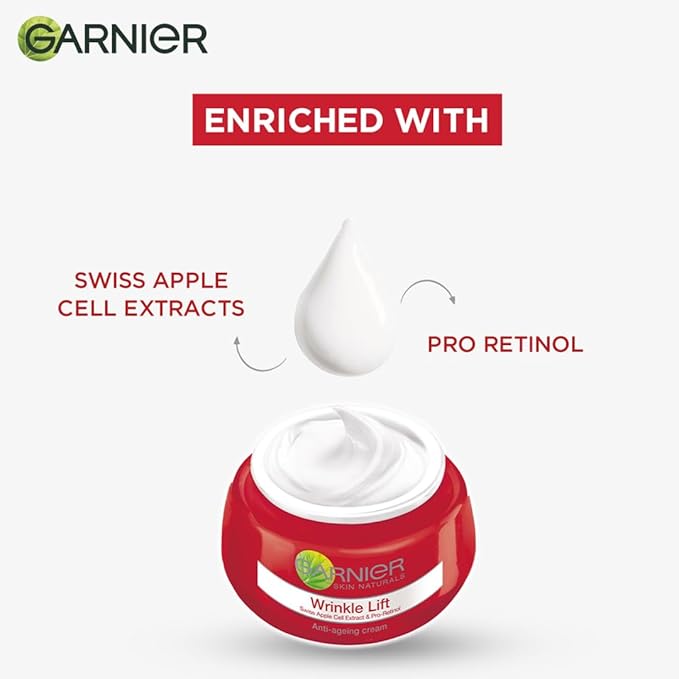 Garnier Skin Naturals Wrinkle Lift Anti-Ageing Cream - PUSHMYCART