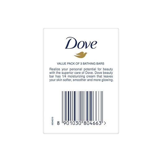 Dove Cream Beauty Bathing Bar With ¼ Moisturizing Cream