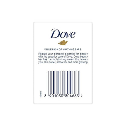 Dove Cream Beauty Bathing Bar With ¼ Moisturizing Cream