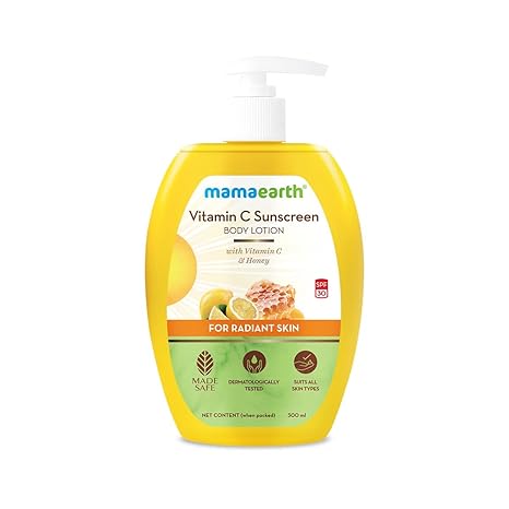 Mamaearth Vitamin C Sunscreen Body Lotion SPF 30