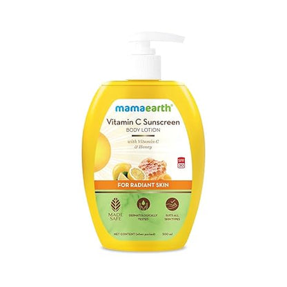 Mamaearth Vitamin C Sunscreen Body Lotion SPF 30