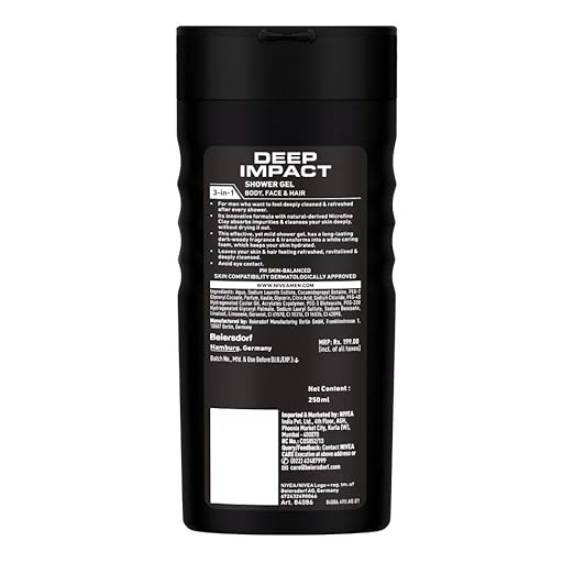 NIVEA Men Deep Impact Shower Gel