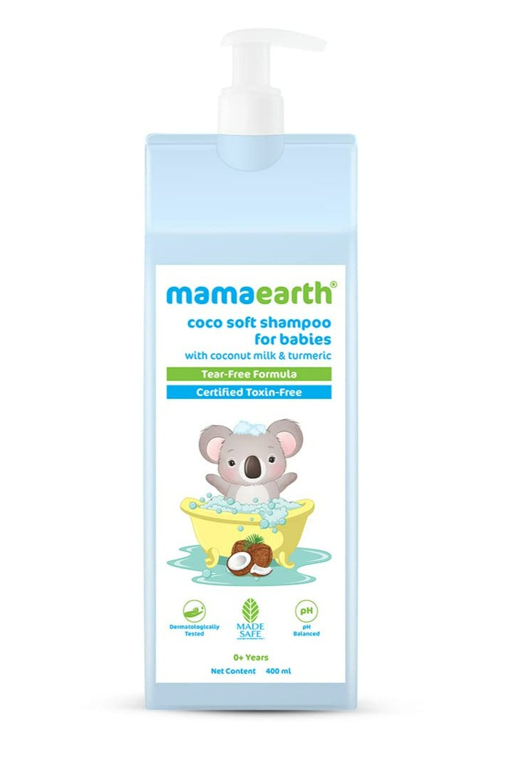 Mamaearth Coco Soft Shampoo with Coconut Milk and Turmeric for Babies