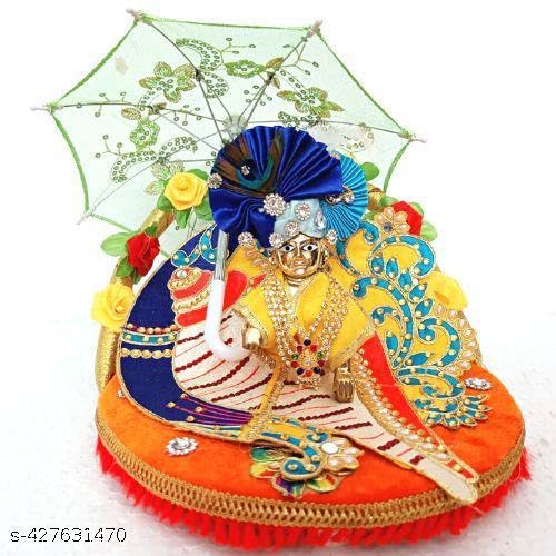 Decorative  for Ladoo Gopal Ji Traditional Temple Decor Umbrella
