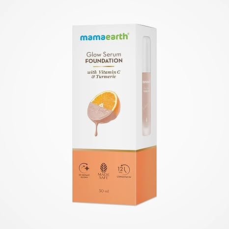 Mamaearth Glow Serum Foundation|Natural Glow