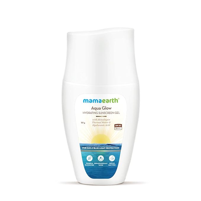 Mamaearth Aqua Glow Hydrating Sunscreen Gel with Himalayan Thermal Water