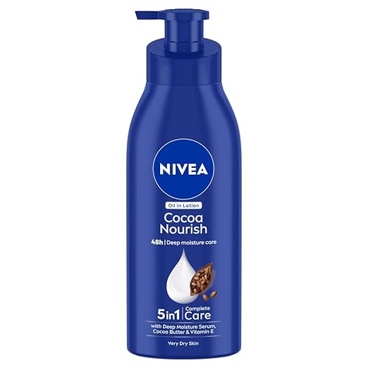 NIVEA Cocoa Nourish Body Lotion with Deep Moisture Serum| 48 H Moisturization