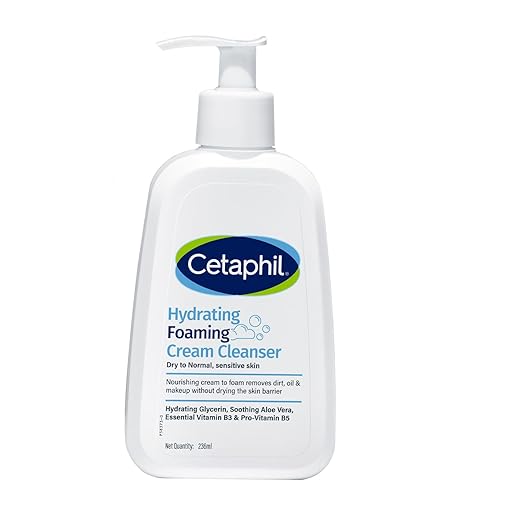 Cetaphil Hydrating foaming Face Wash, Cream to Foam Cleanser 