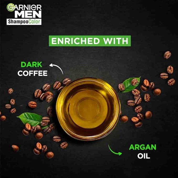 Garnier Men Shade 1 Shampoo Color-Natural Black|20ml - PUSHMYCART