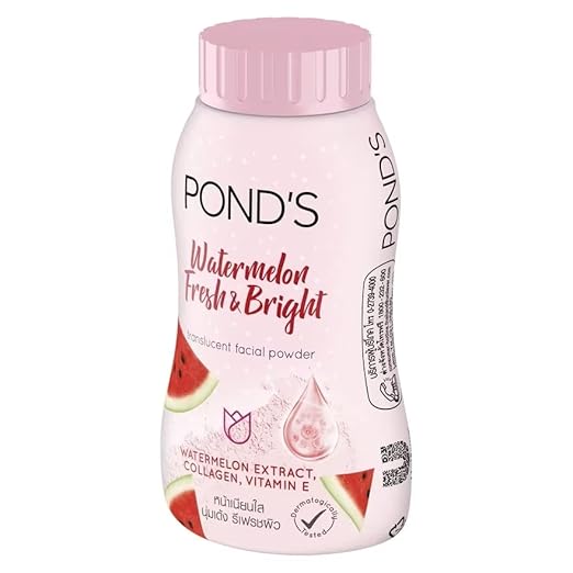 Ponds Watermelon Fresh & Bright Translucent Facial Powder 