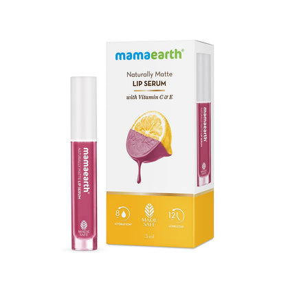 Mamaearth Naturally Matte Lip Serum-Pink Daffodil 3ml