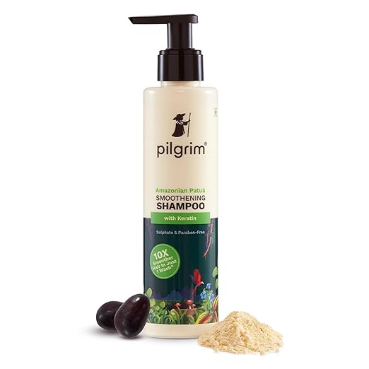 Pilgrim Patua & Keratin Hair SMOOTHENING SHAMPOO for Dry & Frizzy hair