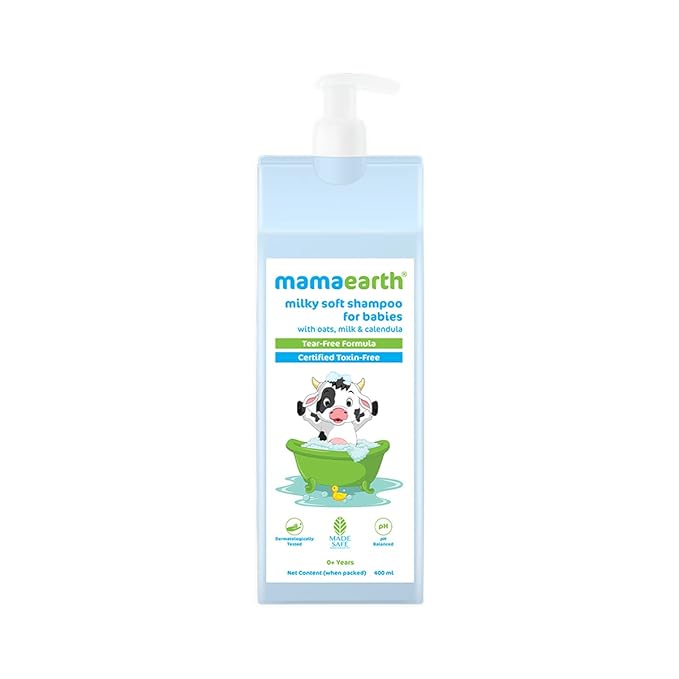 Mamaearth Milky Soft Shampoo with Oats, Milk and Calendula for Babies - PUSHMYCART
