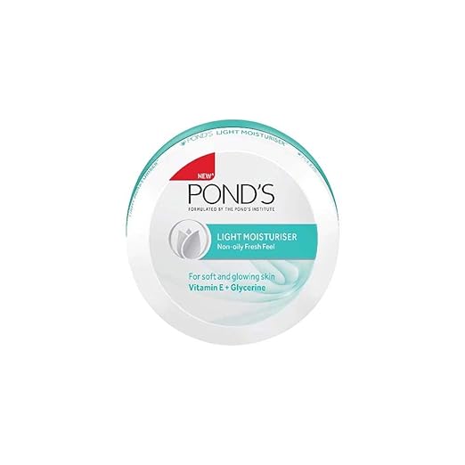 Pond's Light Moisturiser, Non- Oily With Vitamin E And Glycerine, For Soft And Glowing Skin