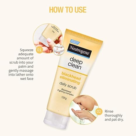 Neutrogena Deep Clean Blackhead Eliminating Daily Scrub - PUSHMYCART
