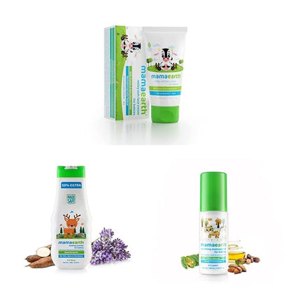 Mamaearth Milky Soft Natural Baby Face Cream & dusting Powder - PUSHMYCART