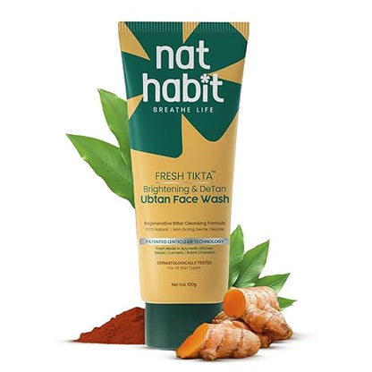 Nat Habit Brightening Ubtan Tikta Face Wash
