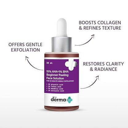The-Derma-Co-15%-AHA-+-1%-BHA-Beginner-Face-Peeling-Solution