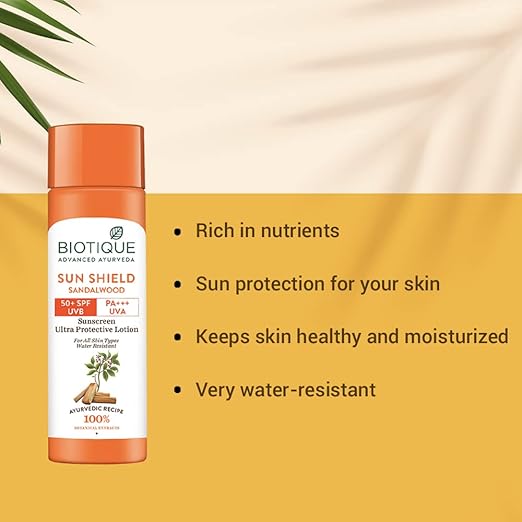 Biotique Sandalwood Sunscreen Ultra Soothing Face Lotion SPF 50+