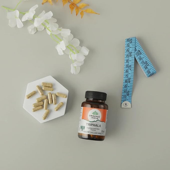 Organic India Triphala Capsule bottle - PUSHMYCART