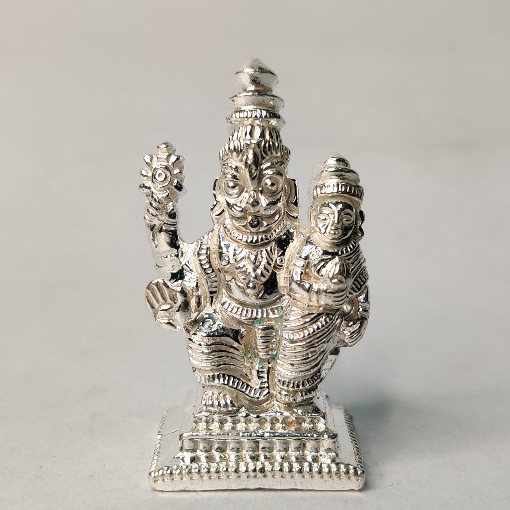 Pure Silver Narasimha Swami Idol 45.63 grams